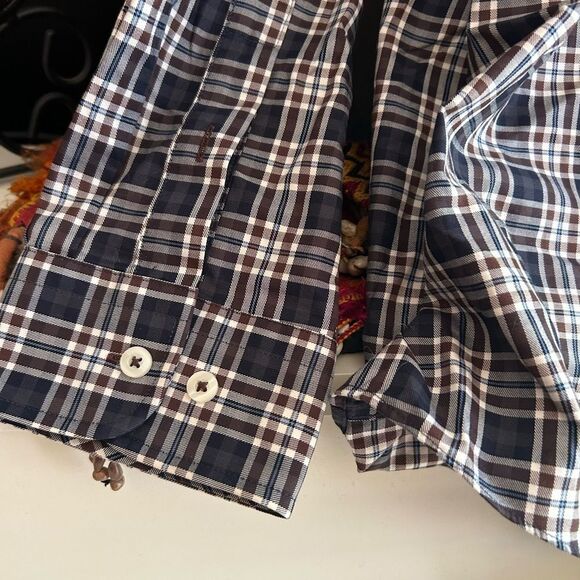 Forsyth of Canada Plaid Shirt Non Iron Button Down Long Sleeve Men's Size 2XL - Picture 10 of 16